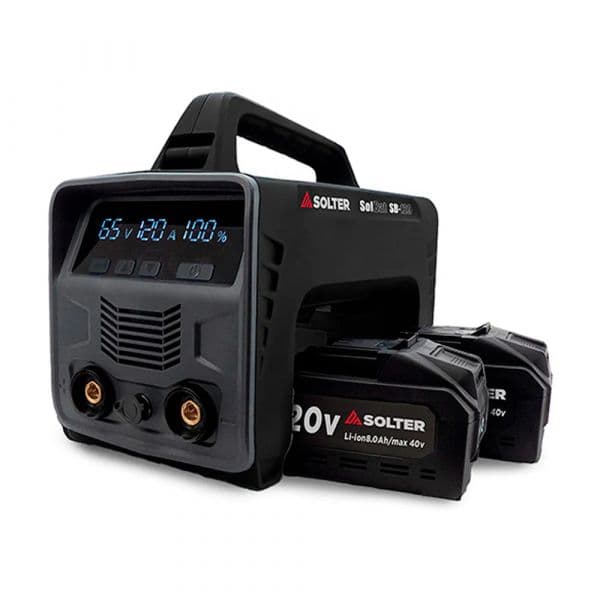 Solter Equipamento de Soldadura SOLBAT SB-120 90A 2 Baterias Lítio 20V/40V