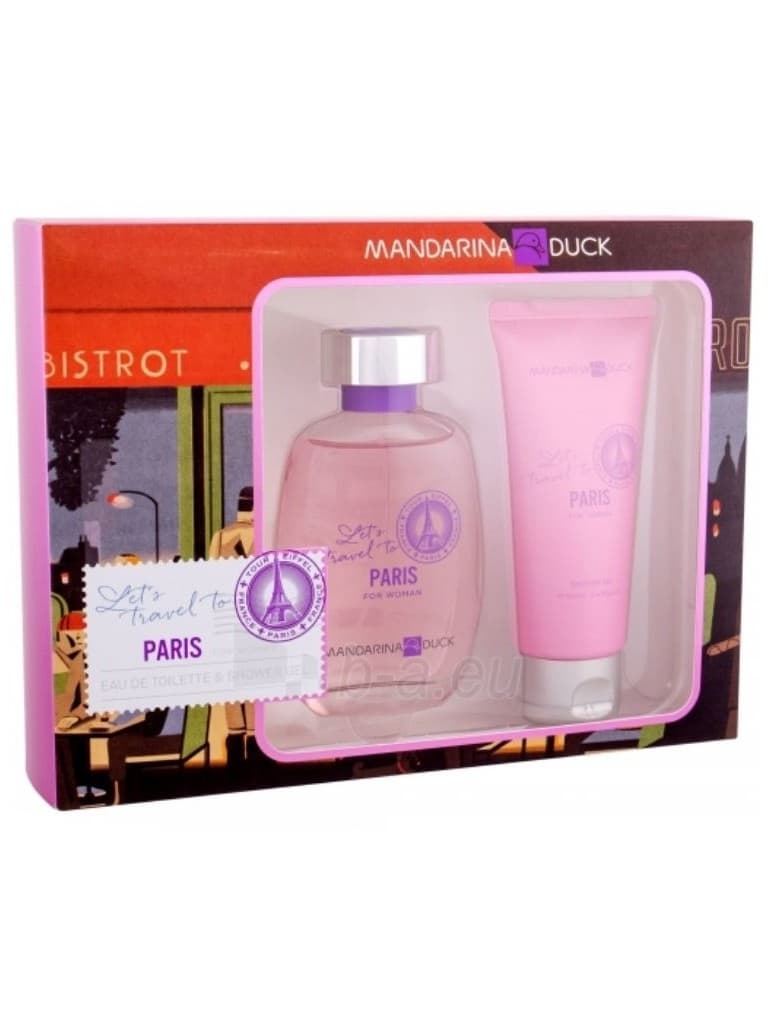 Mandarina Duck Lets Travel To Paris For Woman Kit Eau de Toilette 100Ml+Shower Gel 100Ml