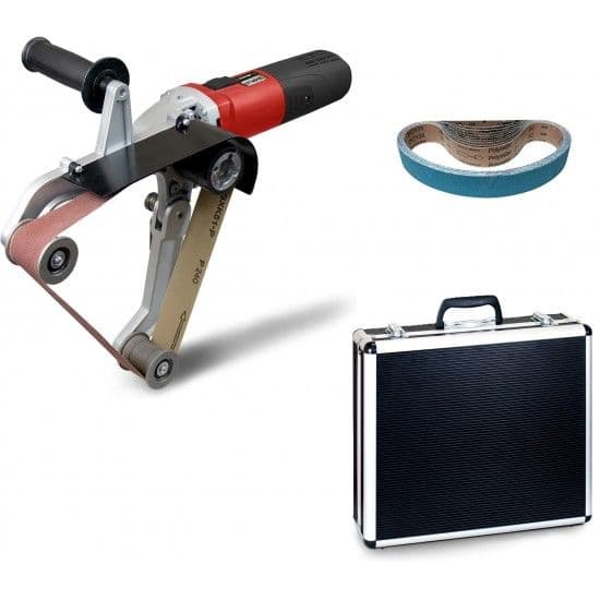 Lixadora de tubos LT1401EK c/mala + 10 lixas GR60 p/inox refª 1.3216 Stayer