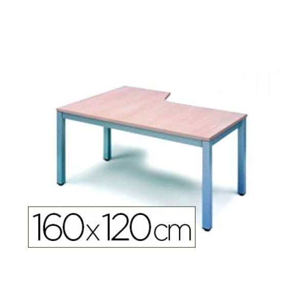 Rocada Mesa Série Executive 160x120cm L à Direita Faia - 2051AD01