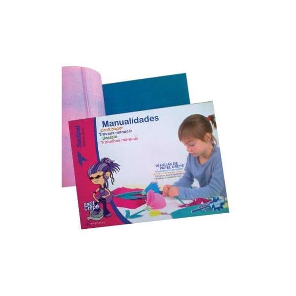 Sadipal Papel Crepe Manualidades 10Fls Sortido