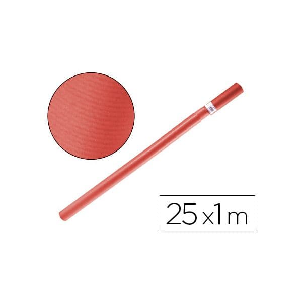 Liderpapel Papel Kraft 25x1m Vermelho