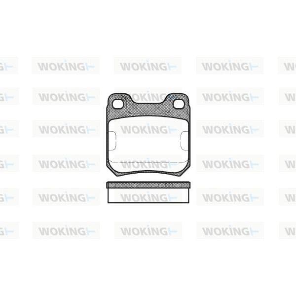 WOKING Jogo de Pastilhas para Travão de Disco - P3393.00