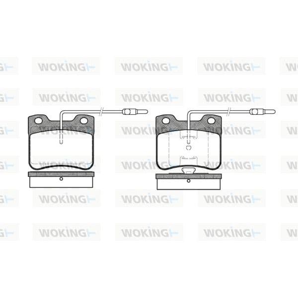 WOKING Jogo de Pastilhas para Travão de Disco - P3473.04