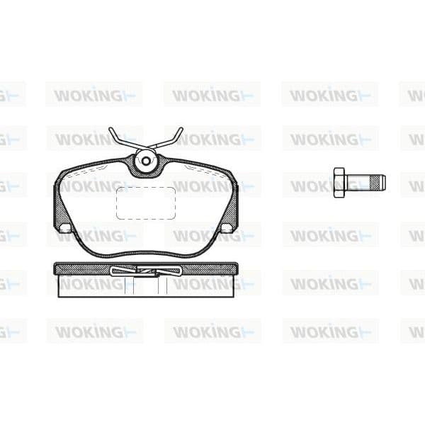 WOKING Jogo de Pastilhas para Travão de Disco - P3843.00