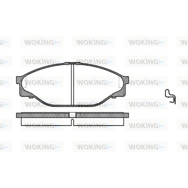 Woking Jogo de Pastilhas para Travão de Disco - P5123.20