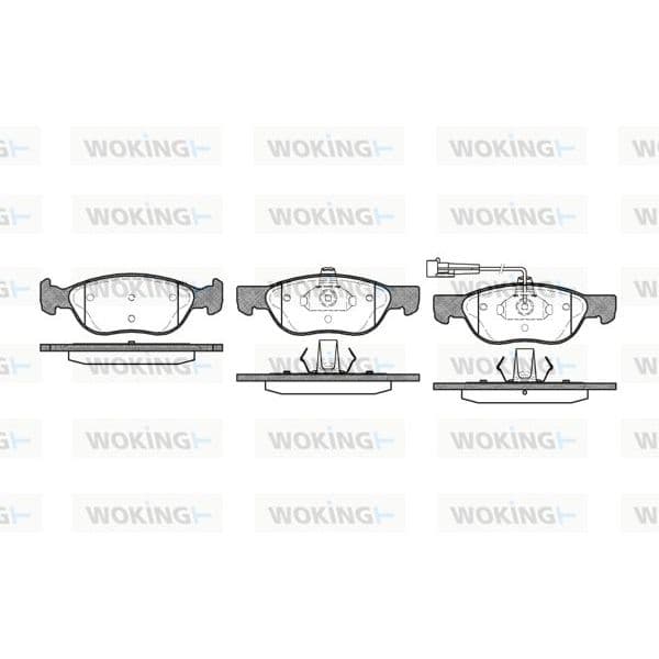 WOKING Jogo de Pastilhas para Travão de Disco - P4873.11