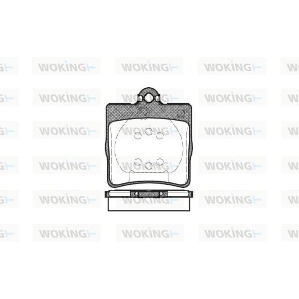 WOKING Jogo de Pastilhas para Travão de Disco - P7783.00