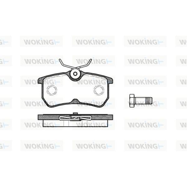 WOKING Jogo de Pastilhas para Travão de Disco - P7933.00
