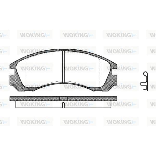 WOKING Jogo de Pastilhas para Travão de Disco - P2543.22