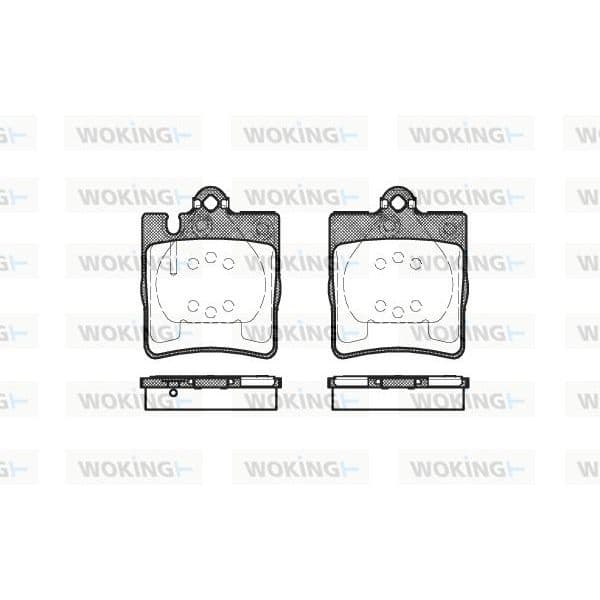 WOKING Jogo de Pastilhas para Travão de Disco - P6093.10