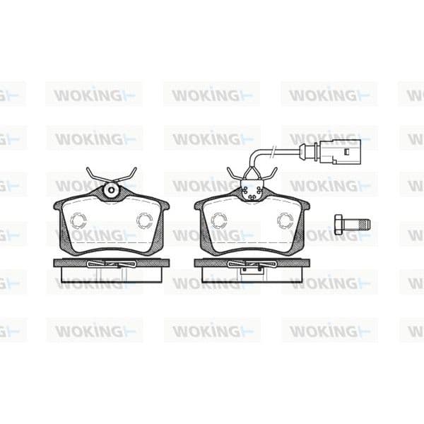 WOKING Jogo de Pastilhas para Travão de Disco - P3633.51