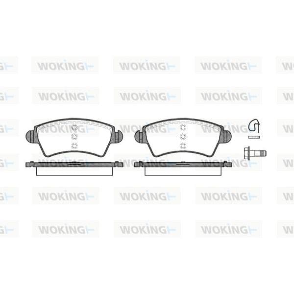 WOKING Jogo de Pastilhas para Travão de Disco - P6263.10