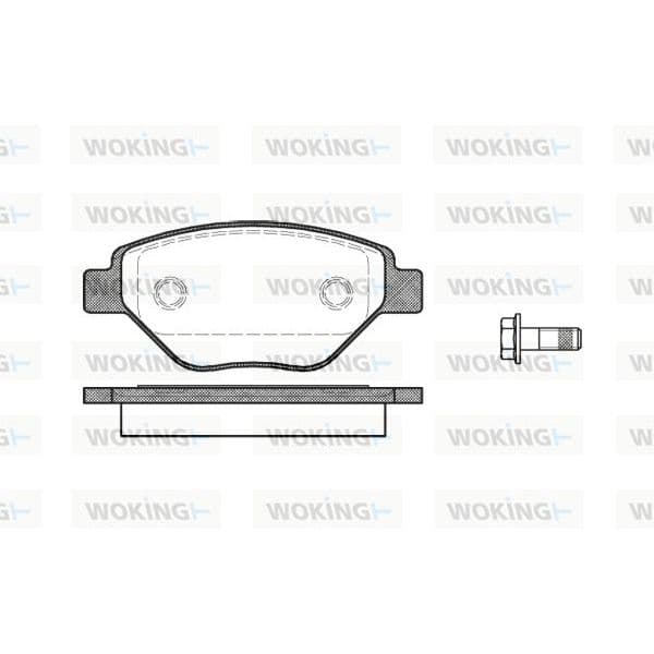 WOKING Jogo de Pastilhas para Travão de Disco - P8773.00