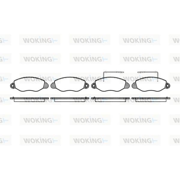 WOKING Jogo de Pastilhas para Travão de Disco - P6723.22