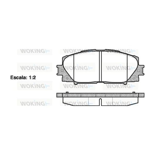 WOKING Jogo de Pastilhas para Travão de Disco - P13243.00