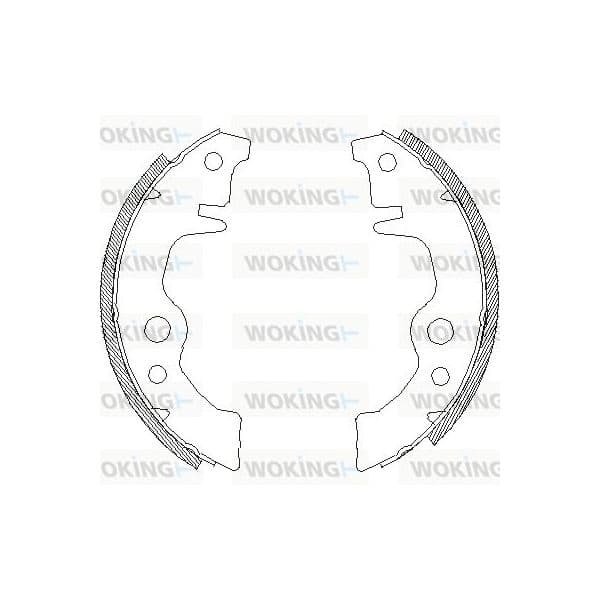 Woking Jogo de Maxilas de Travão - Z4011.00