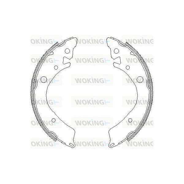 Woking Jogo de Maxilas de Travão - Z4084.00