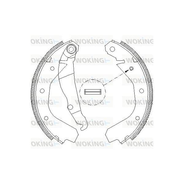 Woking Jogo de Maxilas de Travão - Z4088.00