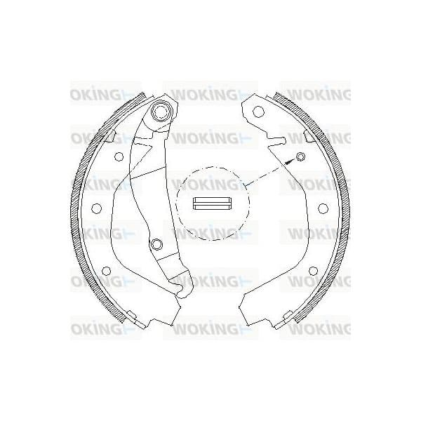 Woking Jogo de Maxilas de Travão - Z4091.00