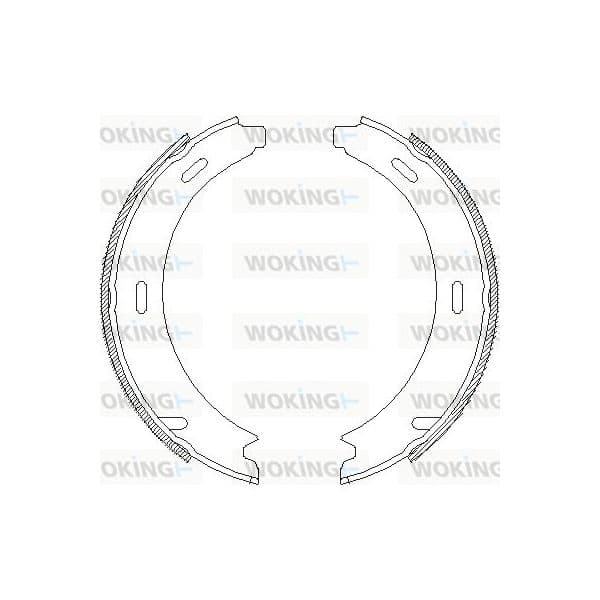 Woking Jogo de Maxilas de Travão, Travão de Est - Z4093.00