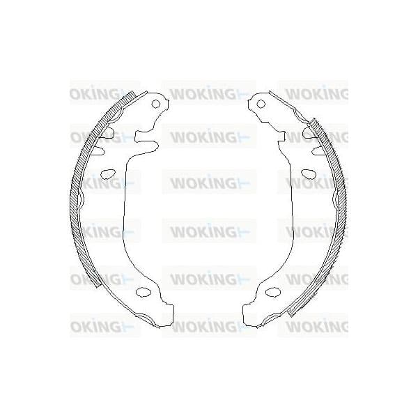 Woking Jogo de Maxilas de Travão - Z4169.00