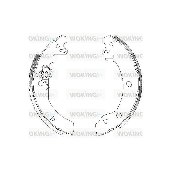 Woking Jogo de Maxilas de Travão - Z4186.00