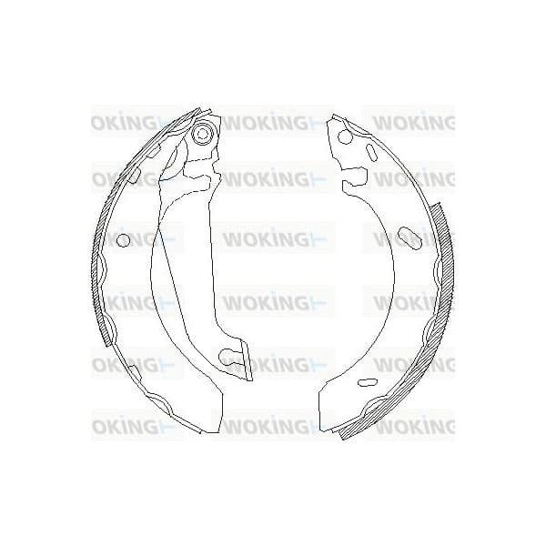 Woking Jogo de Maxilas de Travão - Z4304.00