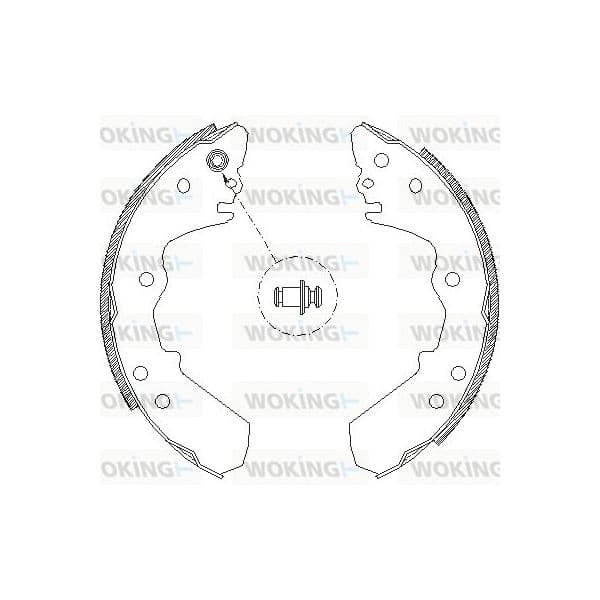 Woking Jogo de Maxilas de Travão - Z4316.00