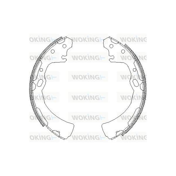 Woking Jogo de Maxilas de Travão - Z4384.00