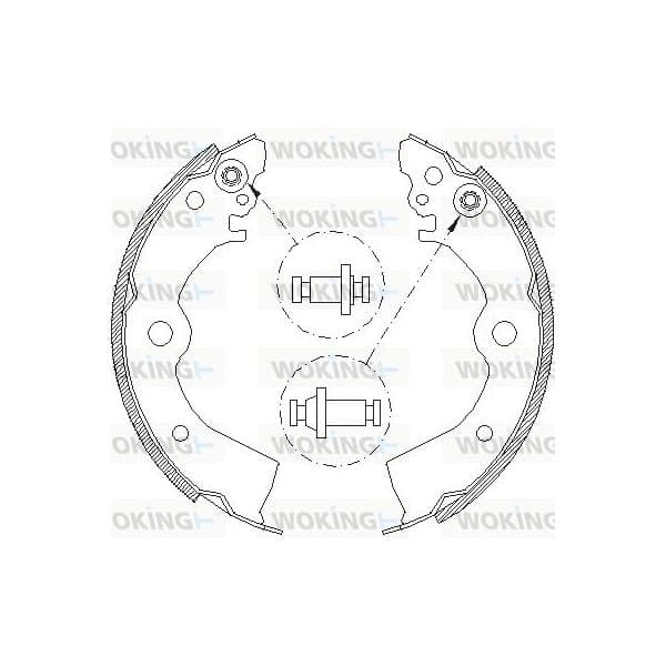 Woking Jogo de Maxilas de Travão - Z4393.00