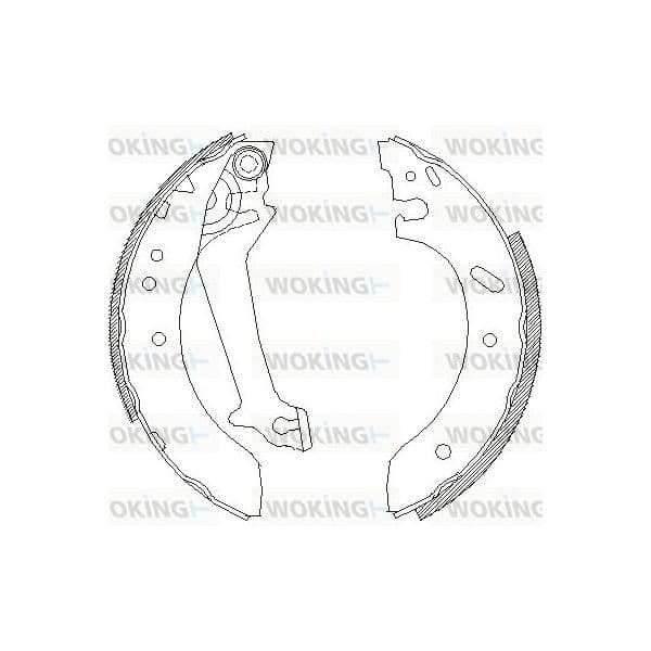 Woking Jogo de Maxilas de Travão - Z4670.00