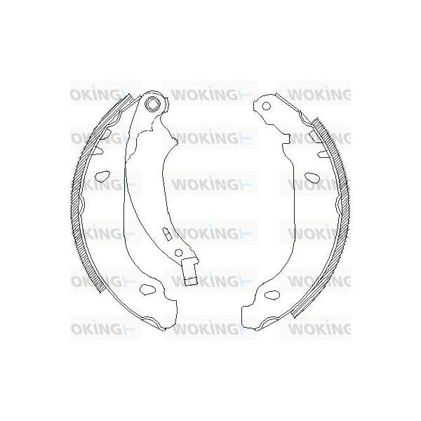 Woking Jogo de Maxilas de Travão - Z4076.00