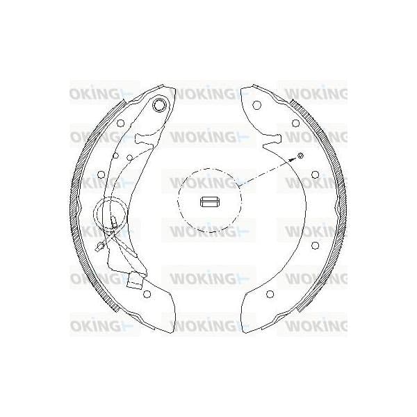 Woking Jogo de Maxilas de Travão - Z4419.00