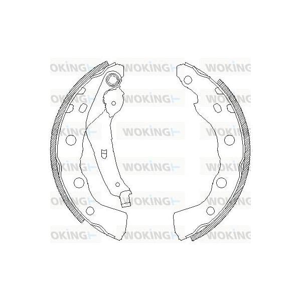 Woking Jogo de Maxilas de Travão - Z4059.00
