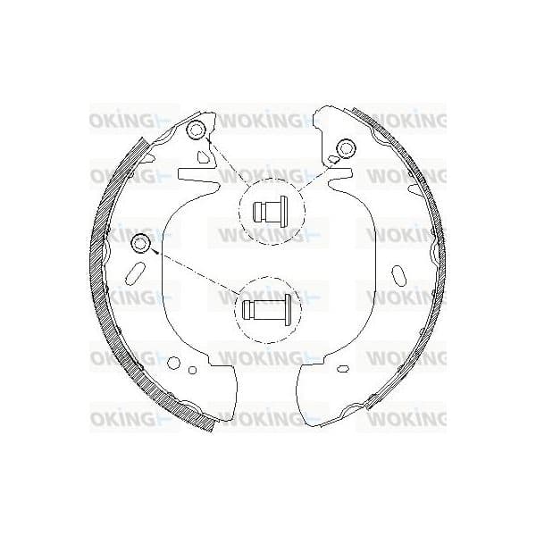 Woking Jogo de Maxilas de Travão - Z4306.01
