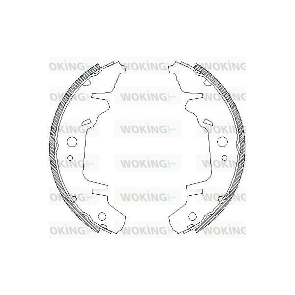 Woking Jogo de Maxilas de Travão - Z4020.00