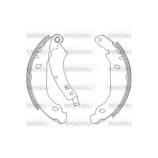 Woking Jogo de Maxilas de Travão - Z4074.00