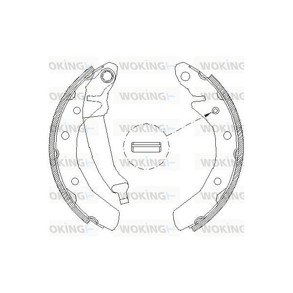 Woking Jogo de Maxilas de Travão - Z4086.00