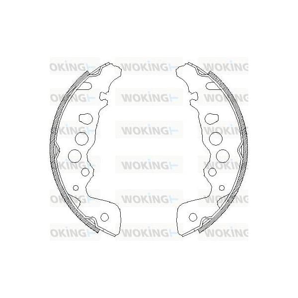 Woking Jogo de Maxilas de Travão - Z4049.00