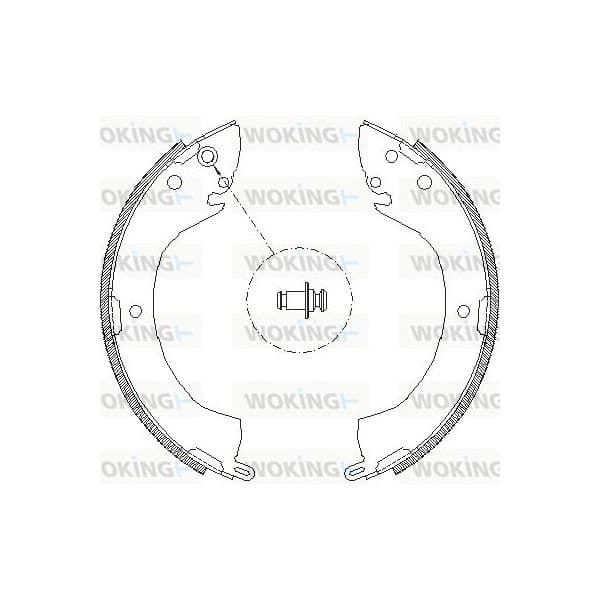 Woking Jogo de Maxilas de Travão - Z4079.00