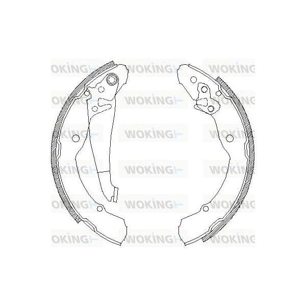 Woking Jogo de Maxilas de Travão - Z4082.00