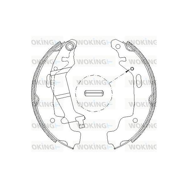 Woking Jogo de Maxilas de Travão - Z4145.00