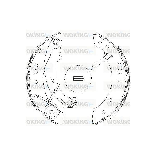 Woking Jogo de Maxilas de Travão - Z4149.00