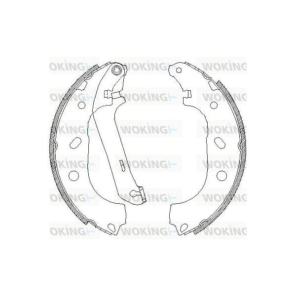 Woking Jogo de Maxilas de Travão - Z4170.00