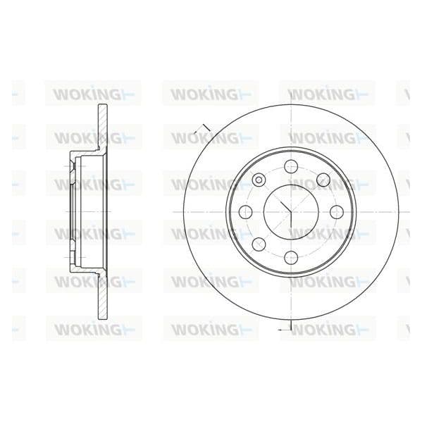 WOKING Disco de Travão - D6057.00