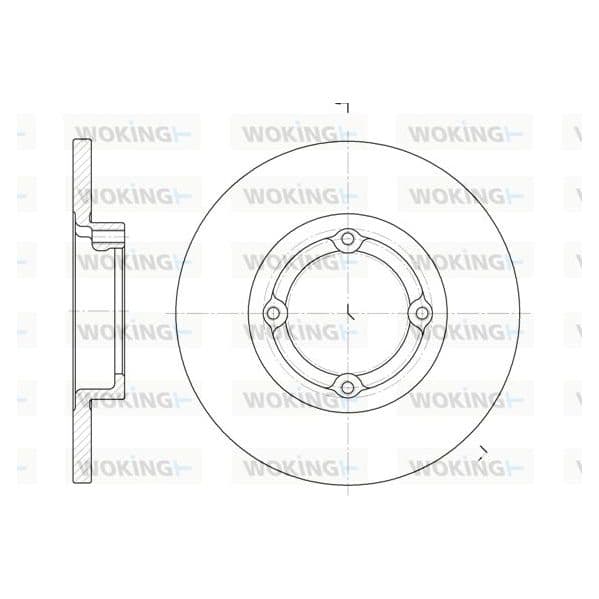 Woking Disco de Travão - D6606.00