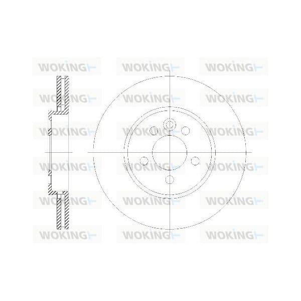 WOKING Disco de Travão - D6614.10