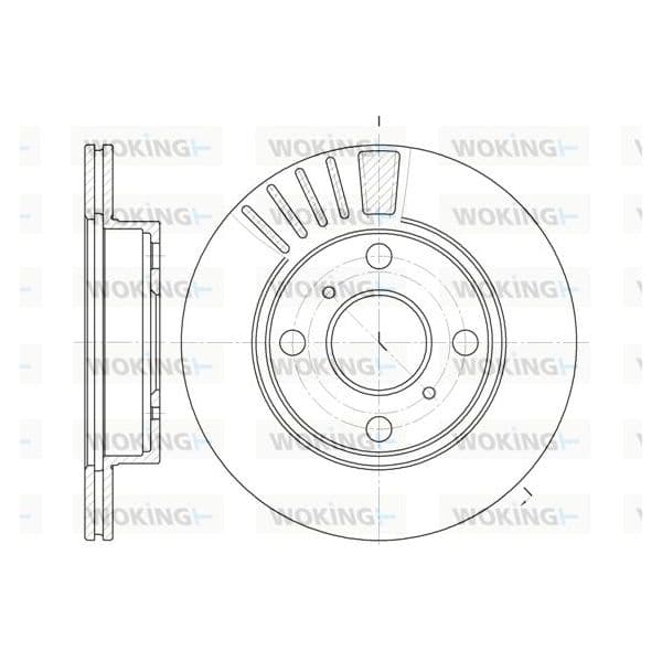 WOKING Disco de Travão - D6825.10