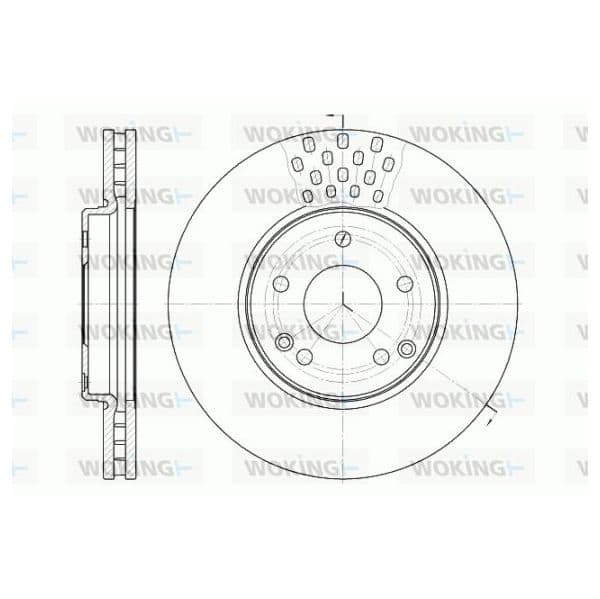 WOKING Disco de Travão - D61225.10